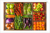 Fruit and vegetables in boxes by Assaf Frank